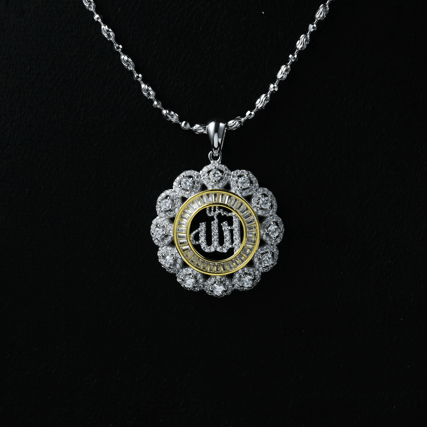925 Sterling Silver Allah Name Pendant Necklace | Islamic Faith Jewelry | Unisex Muslim Religious Gift