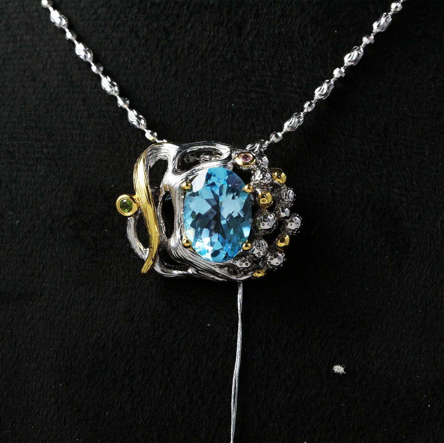 Artisan Blue Topaz Necklace – Ocean Soul Collection