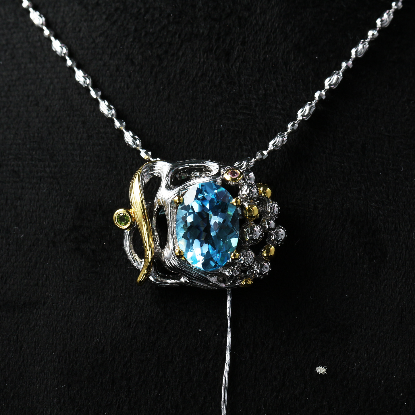 Artisan Blue Topaz Necklace – Ocean Soul Collection