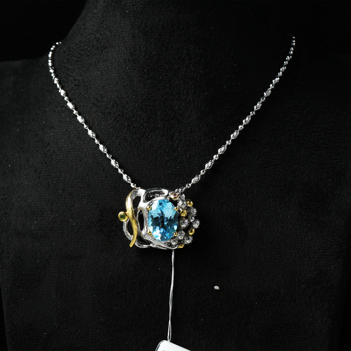Artisan Blue Topaz Necklace – Ocean Soul Collection