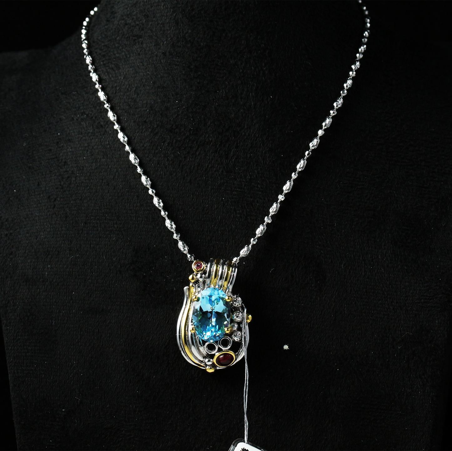 One-of-a-Kind Artisan Pendant Necklace Handcrafted | Sterling Silver | Bold Statement Jewelry