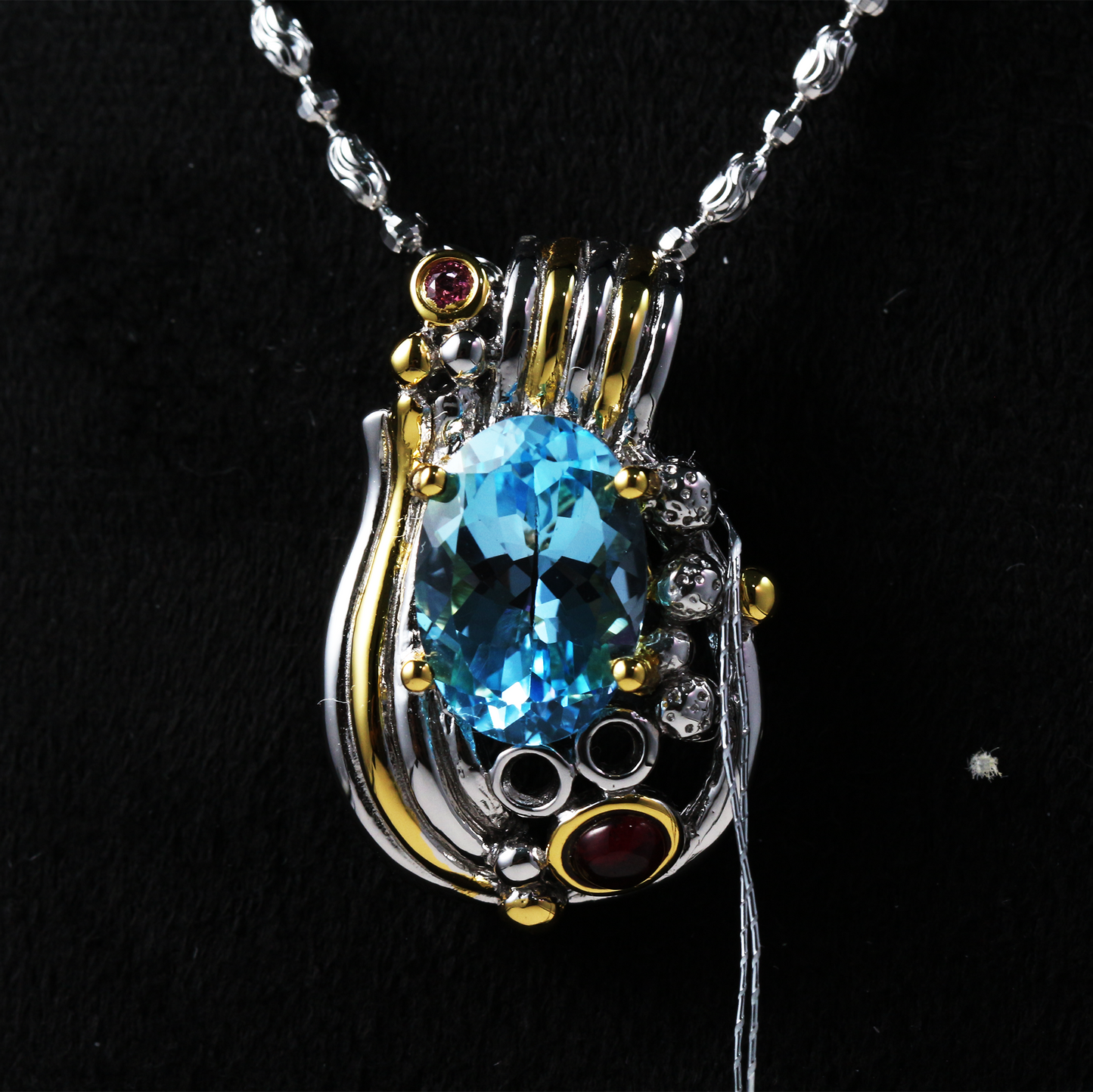 One-of-a-Kind Artisan Pendant Necklace Handcrafted | Sterling Silver | Bold Statement Jewelry