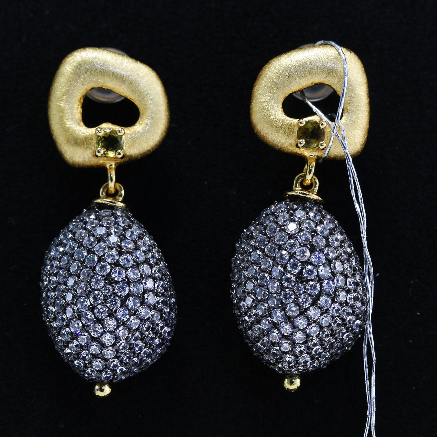 One-of-a-Kind Tourmaline & Zircon Earrings | S925 Sterling Silver