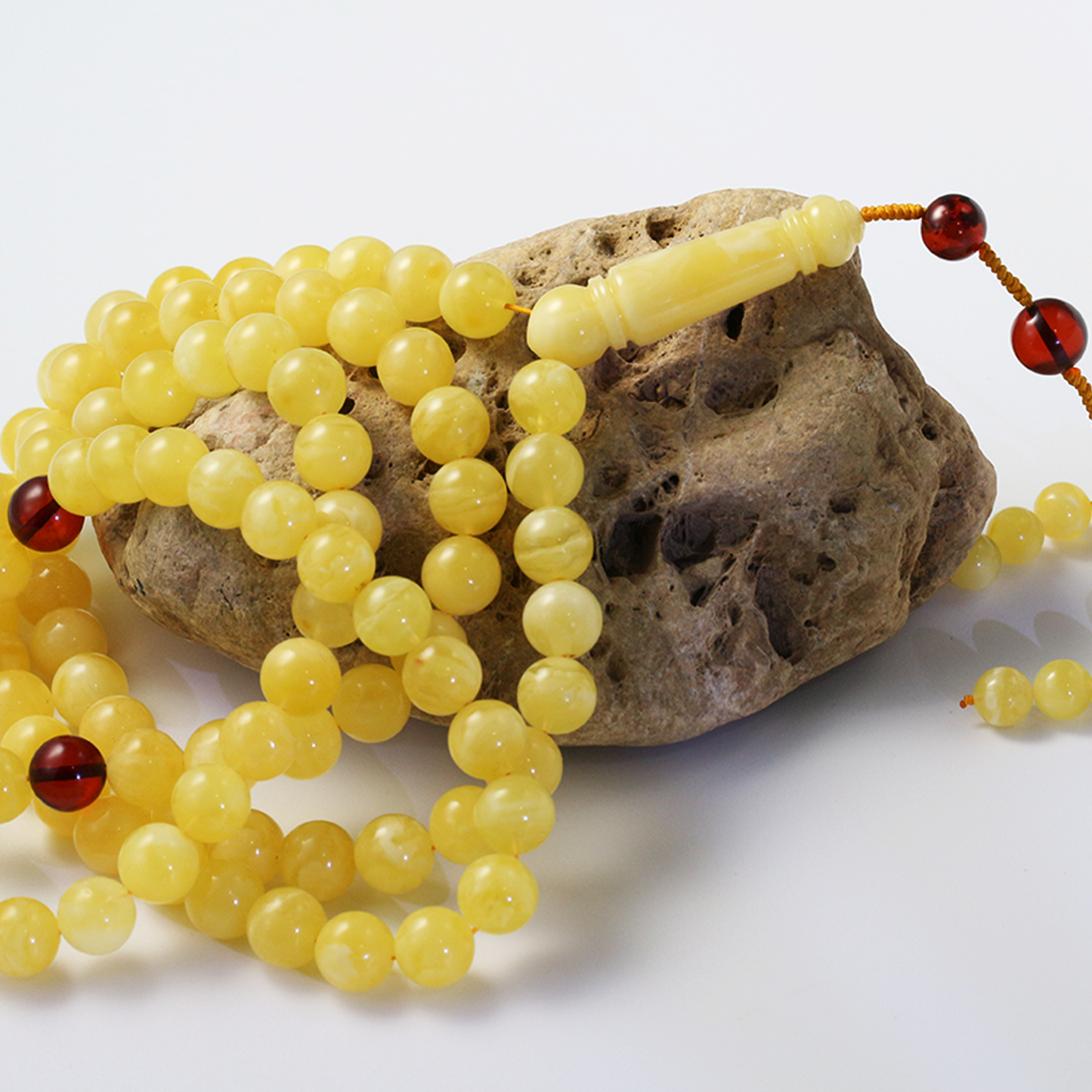 Natural Beeswax Prayer Beads | Handcrafted | A Precious Gift for Inner Peace