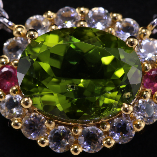 One-of-a-Kind Yellow-Green Peridot Pendant / Ring